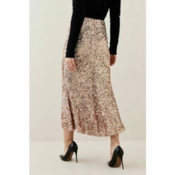 Discount 🥰 KarenMillen Lydia Millen Textured Sequin 👗 Skirt For Female 🎁 -Karen Millen Sales unnamed file 3063