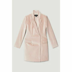 Cheapest 🥰 KarenMillen Velvet Longline Tailored Double Breasted Mini 👗 Dress For Female ⭐ -Karen Millen Sales unnamed file 3069