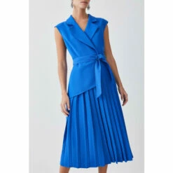 Brand new 😀 KarenMillen Petite Military Pleat Short Sleeve Midi 👗 Dress For Female 😀 -Karen Millen Sales unnamed file 3083