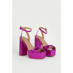 Budget 🎁 KarenMillen Croc Metallic 70s Platform 🩴 Sandal For Female 🥰 -Karen Millen Sales unnamed file 3096