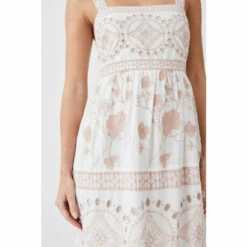 Deals 🛒 KarenMillen Petite Floral & Geo Embroidered Woven Midaxi For Female 🔥 -Karen Millen Sales unnamed file 3130