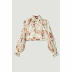 Best reviews of 👏 KarenMillen Lydia Millen Floral Ruffle Chiffon Blouse For Female 😍 -Karen Millen Sales unnamed file 3145