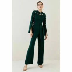 Brand new ๐ฅฐ KarenMillen Compact Viscose Stud Sleeve Wide Leg Jumpsuit For Female ๐ 13 Brand new ๐ฅฐ KarenMillen Compact Viscose Stud Sleeve Wide Leg Jumpsuit For Female ๐ -Karen Millen Sales unnamed file 3172