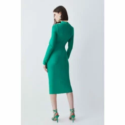 Best reviews of 😍 KarenMillen Bandage Cut Out Detail Midi 👗 Dress For Female 🔔 -Karen Millen Sales unnamed file 3203
