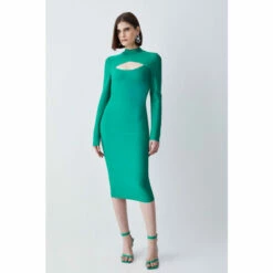 Best reviews of 😍 KarenMillen Bandage Cut Out Detail Midi 👗 Dress For Female 🔔 -Karen Millen Sales unnamed file 3206