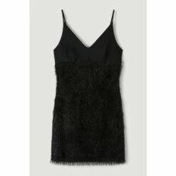 Budget 👍 KarenMillen Satin & Tassle Cami Mini 👗 Dress For Female 👍 -Karen Millen Sales unnamed file 3280