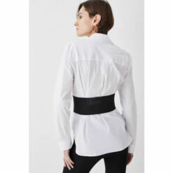 Flash Sale ⌛ KarenMillen Cinched Waist Tailored 👚 Shirt For Female ⭐ -Karen Millen Sales unnamed file 3287