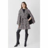Best reviews of ✔️ KarenMillen Italian Wool Mix Boucle Short Cape 🧥 Coat For Female 🎁