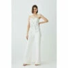 Best deal 🧨 KarenMillen Crystal Embellished Woven Jumpsuit For Female 😍