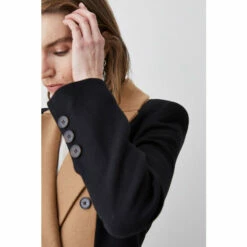 Outlet ⌛ KarenMillen Italian Virgin Wool Colourblock Tailored 🧥 Coat For Female 🤩 -Karen Millen Sales unnamed file 3342