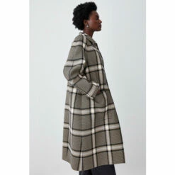 Promo ✔️ KarenMillen Italian Check Balmacaan 🧥 Coat For Female ✔️ -Karen Millen Sales unnamed file 3354