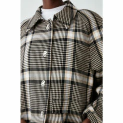 Promo ✔️ KarenMillen Italian Check Balmacaan 🧥 Coat For Female ✔️ -Karen Millen Sales unnamed file 3356