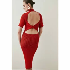Wholesale 👏 KarenMillen Twist Back Reverse Knit Mini 👗 Dress For Female 🧨 -Karen Millen Sales unnamed file 3371