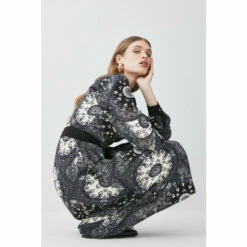 Cheap 🎁 KarenMillen Mono Scarf Wrap Woven Midi 👗 Dress For Female 💯 -Karen Millen Sales unnamed file 3381