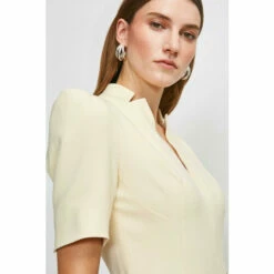 Best Sale 💯 KarenMillen Petite Structured Crepe Forever Belt Jumpsuit For Female 🎁 -Karen Millen Sales unnamed file 3448