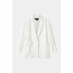 Cheap 👍 KarenMillen Satin Single Breasted Oversized Blazer For Female ✔️ -Karen Millen Sales unnamed file 3467