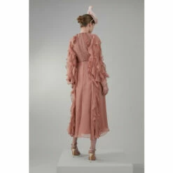 Top 10 🔥 KarenMillen Frill Lace Trim Woven Maxi 👗 Dress For Female 🧨 -Karen Millen Sales unnamed file 347