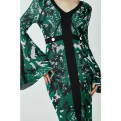 Coupon ✔️ KarenMillen Slinky Jacquard Full Sleeve Knitted Maxi 👗 Dress For Female 💯 -Karen Millen Sales unnamed file 3533