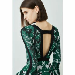 Coupon ✔️ KarenMillen Slinky Jacquard Full Sleeve Knitted Maxi 👗 Dress For Female 💯 -Karen Millen Sales unnamed file 3534