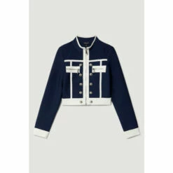 Budget 🥰 KarenMillen Bandage Military Style Crop Top For Female 🛒 -Karen Millen Sales unnamed file 3571