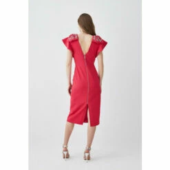 Wholesale 😍 KarenMillen Embellished Stretch Woven Midi 👗 Dress For Female 🌟 -Karen Millen Sales unnamed file 3607