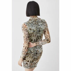 Best reviews of 👍 KarenMillen Snake Print Mesh Jersey Mini 👗 Dress For Female 🔥 -Karen Millen Sales unnamed file 369