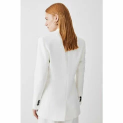 Best Sale ⭐ KarenMillen Clean Tailored Double Breasted Blazer For Female ✔️ -Karen Millen Sales unnamed file 3691