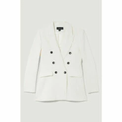 Best Sale ⭐ KarenMillen Clean Tailored Double Breasted Blazer For Female ✔️ -Karen Millen Sales unnamed file 3692