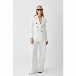 Best Sale ⭐ KarenMillen Clean Tailored Double Breasted Blazer For Female ✔️ -Karen Millen Sales unnamed file 3694