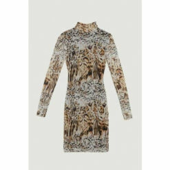 Best reviews of 👍 KarenMillen Snake Print Mesh Jersey Mini 👗 Dress For Female 🔥 -Karen Millen Sales unnamed file 370