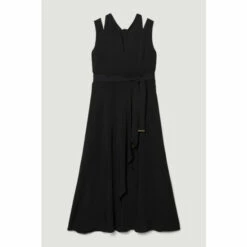Best reviews of 🔔 KarenMillen Plus Size Compact Stretch Viscose Waterfall Midi 👗 Dress For Female 🧨 -Karen Millen Sales unnamed file 3730