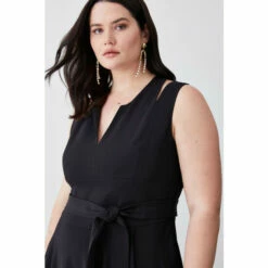 Best reviews of 🔔 KarenMillen Plus Size Compact Stretch Viscose Waterfall Midi 👗 Dress For Female 🧨 -Karen Millen Sales unnamed file 3731