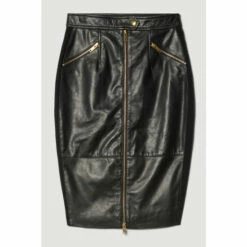 Cheap ❤️ KarenMillen Leather & Ponte Zip Through Pencil 👗 Skirt For Female 🧨 -Karen Millen Sales unnamed file 3776