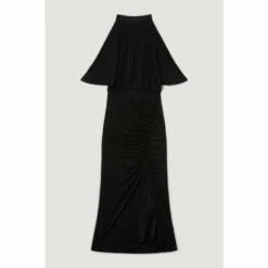Budget 🔔 KarenMillen Jersey Crepe Sleeveless Front Split Midaxi 👗 Dress For Female ⌛ -Karen Millen Sales unnamed file 3788