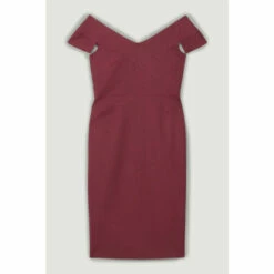Flash Sale ✨ KarenMillen Petite Structured Crepe Cross Detail Midi 👗 Dress For Female ⭐ -Karen Millen Sales unnamed file 3802