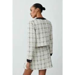 Flash Sale ✔️ KarenMillen Tweed Button Front Aline Mini 👗 Skirt For Female 🎉 -Karen Millen Sales unnamed file 383