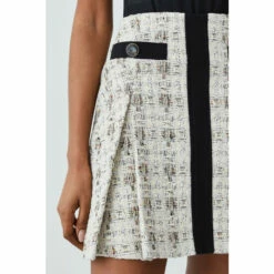 Flash Sale ✔️ KarenMillen Tweed Button Front Aline Mini 👗 Skirt For Female 🎉 -Karen Millen Sales unnamed file 385