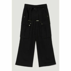 Hot Sale 💯 KarenMillen Soft Tailored Pocket Cargo Trouser For Female 🛒 -Karen Millen Sales unnamed file 3865