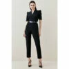 Cheapest ✨ KarenMillen Petite Forever Belted Jumpsuit For Female ⌛