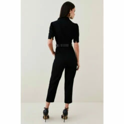 Cheapest ✨ KarenMillen Petite Forever Belted Jumpsuit For Female ⌛ -Karen Millen Sales unnamed file 3873