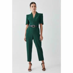 Cheapest ✨ KarenMillen Petite Forever Belted Jumpsuit For Female ⌛ -Karen Millen Sales unnamed file 3877