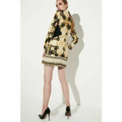 Buy 🎁 KarenMillen Italian Satin Baroque Print Shift Mini 👗 Dress For Female 👏 -Karen Millen Sales unnamed file 3919