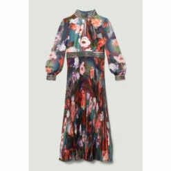 Wholesale ⌛ KarenMillen Diamante Trim Floral Woven Maxi 👗 Dress For Female 🎉 -Karen Millen Sales unnamed file 3954