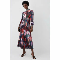 Wholesale ⌛ KarenMillen Diamante Trim Floral Woven Maxi 👗 Dress For Female 🎉 -Karen Millen Sales unnamed file 3956