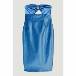 Brand new 🥰 KarenMillen Velvet & Satin Bow Detail Bandeau Midi 👗 Dress For Female 🎉 -Karen Millen Sales unnamed file 3960