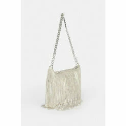 Discount 🔥 KarenMillen Diamante Fringe Satin Shoulder Bag For Female 🛒 -Karen Millen Sales unnamed file 3966