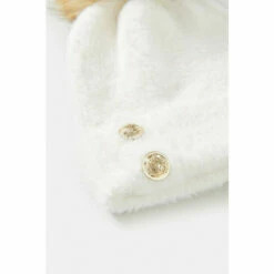 Promo ❤️ KarenMillen Military Trim Eyelash Knit Cable Pom Hat For Female ✨ -Karen Millen Sales unnamed file 3991