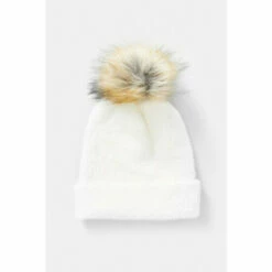 Promo ❤️ KarenMillen Military Trim Eyelash Knit Cable Pom Hat For Female ✨ -Karen Millen Sales unnamed file 3992
