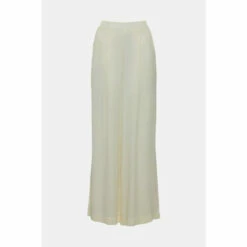 Deals ⌛ KarenMillen Viscose Satin Utility Woven Trouser For Female 🔥 -Karen Millen Sales unnamed file 4003