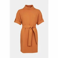 Best Sale ✔️ KarenMillen Compact Stretch Relaxed Short Sleeve Mini 👗 Dress For Female 🤩 -Karen Millen Sales unnamed file 4009